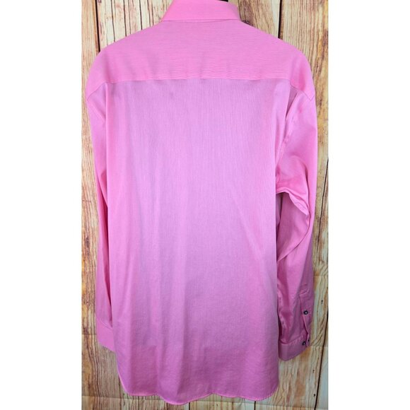 Alfani Mens Pink Long Sleeve Dress Shirt XL Regular Fit - Picture 2 of 7